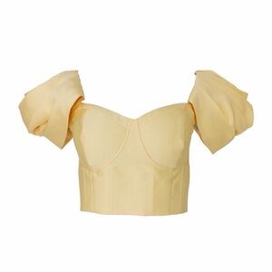 The Brand Label Banana Split Corset Crop Top